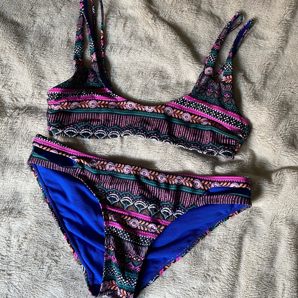 Multi-Colored Bikini Set